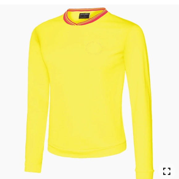 GALVIN GREEN Women's DISA Insula Pullover Sweater Sweatshirt lemon Yellow Medium - Picture 10 of 14